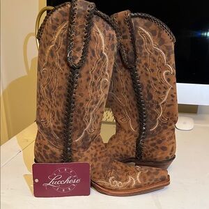 Lucchese Brown Heeled Boots